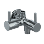 Angular Stop Cock 2 in 1 with Wall Flange