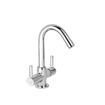 Center Hole Basin Mixer w o Popup Waste