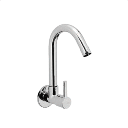 Sink Cock Swivel Spout (Wall Mounted)