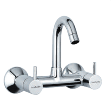 Sink Mixer with Swivel Spout (Wall Mounted)