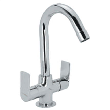 Center Hole Basin Mixer w o Popup Waste