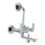 Wall Mixer 3 in 1 with L Bend Pipe & Provision of Overhead Shower & Hand Shower