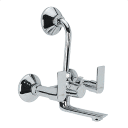Wall Mixer with L Bend Pipe for Overhead Shower