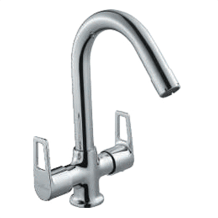 Center Hole Basin Mixer w o Popup Waste