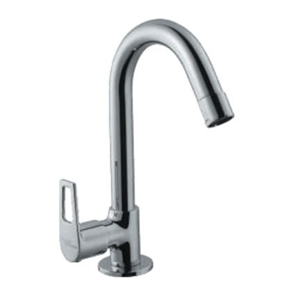 Swan Neck Tap with Left Hand Operating Knob